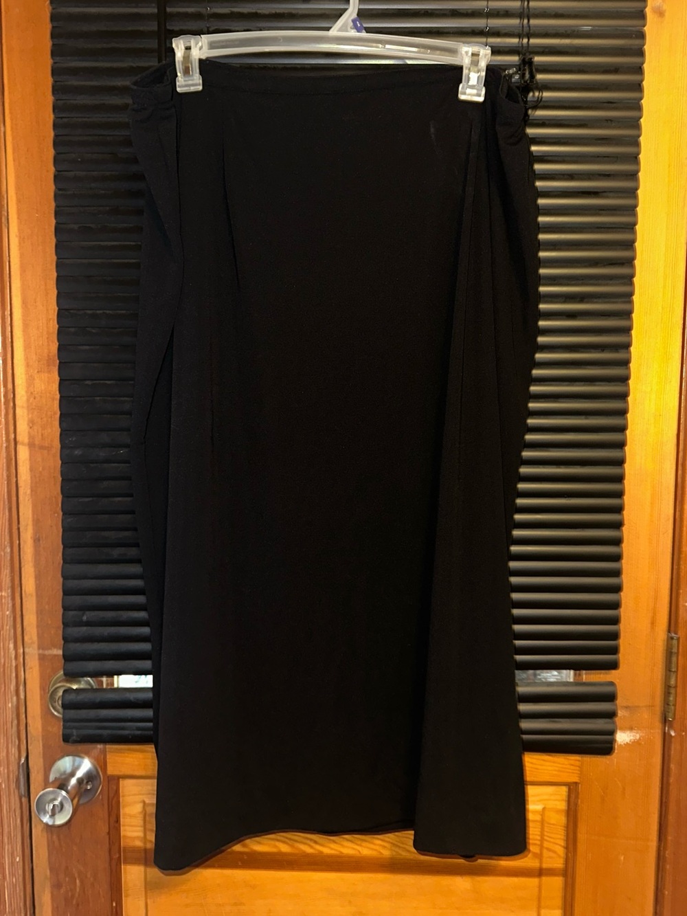 Vintage Giorgio Fiorlini plus collection black midi skirt